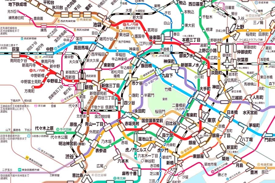 まるで蛇の群れ？ 東京の地下鉄路線が「クネクネ」曲がっている理由
