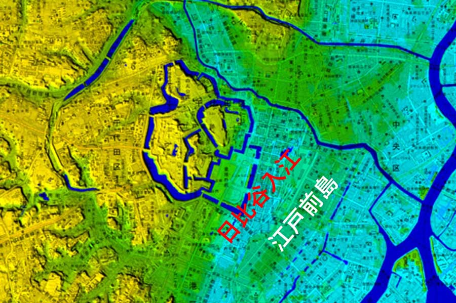 東京「日比谷」は400年前までなんと「漁場」だった 地形図から見る痕跡とは