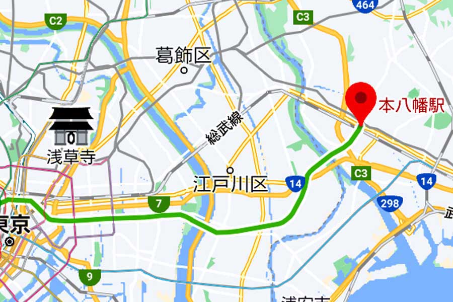 「都営」なのに、新宿線の終点「本八幡駅」が千葉県にあるワケ