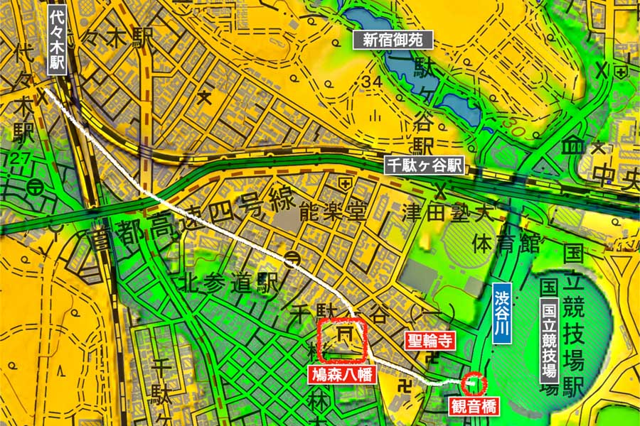 五輪メイン会場 国立競技場 から代々木駅まで続く一本道 実は由緒ある古道だった アーバン ライフ メトロ Urban Life Metro Ulm