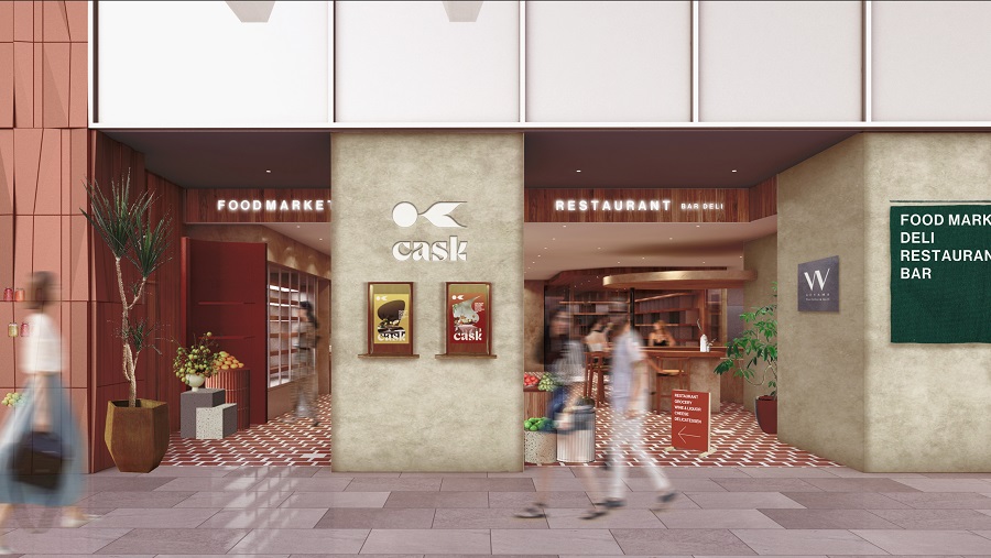 老舗スーパーとワインレストランが融合した新業態！1月16日オープン予定の複合型店舗「cask」とは